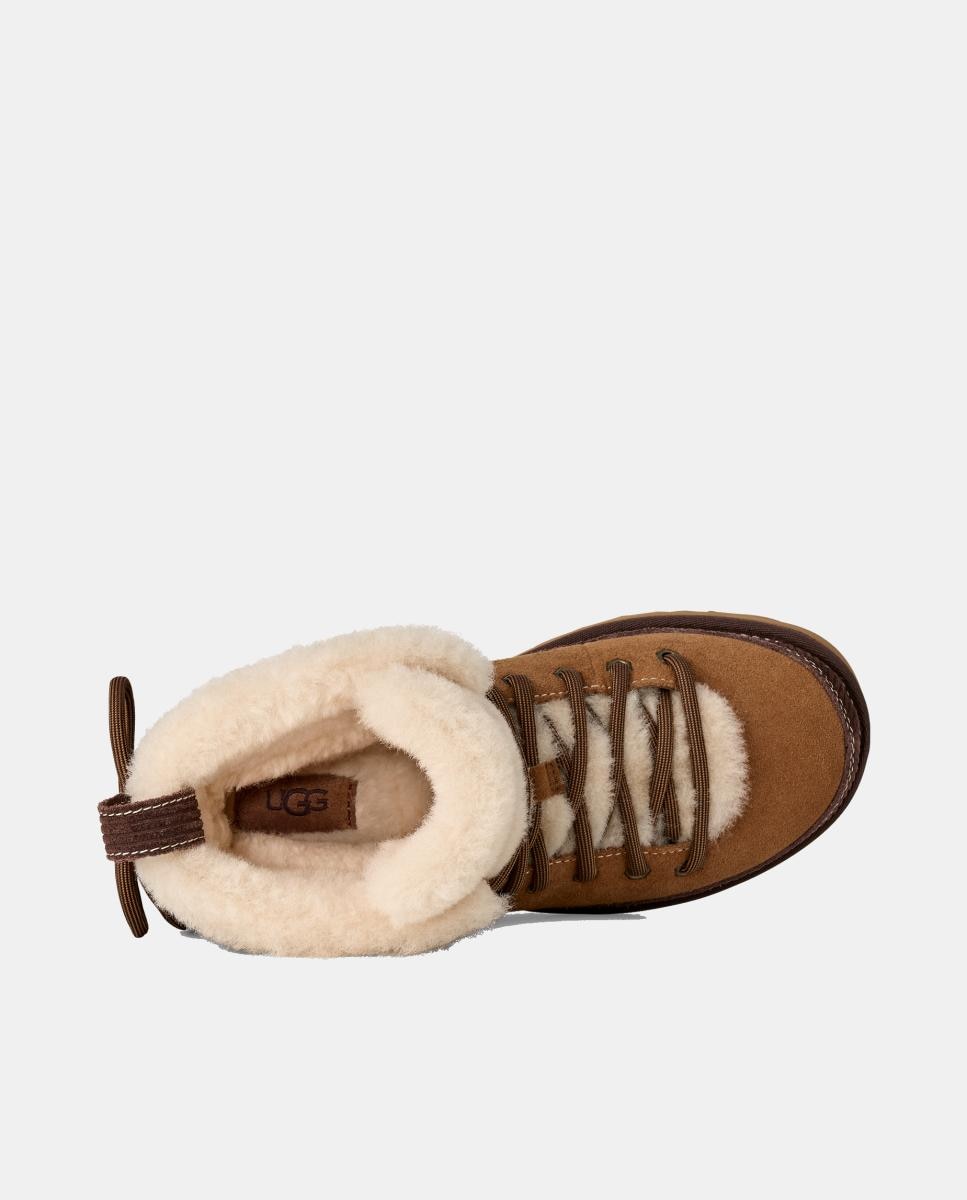 Botins Rasos Clássicos com Atacadores Mini Heritage Lace Up Couro-2