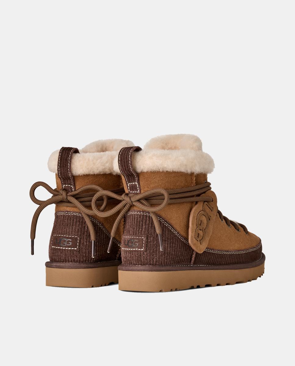 Botins Rasos Clássicos com Atacadores Mini Heritage Lace Up Couro-4