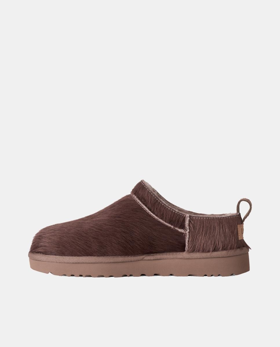 Botins Rasos Clássicos Forrados em Pelo Micro Calf Hair Pedra Natural-2