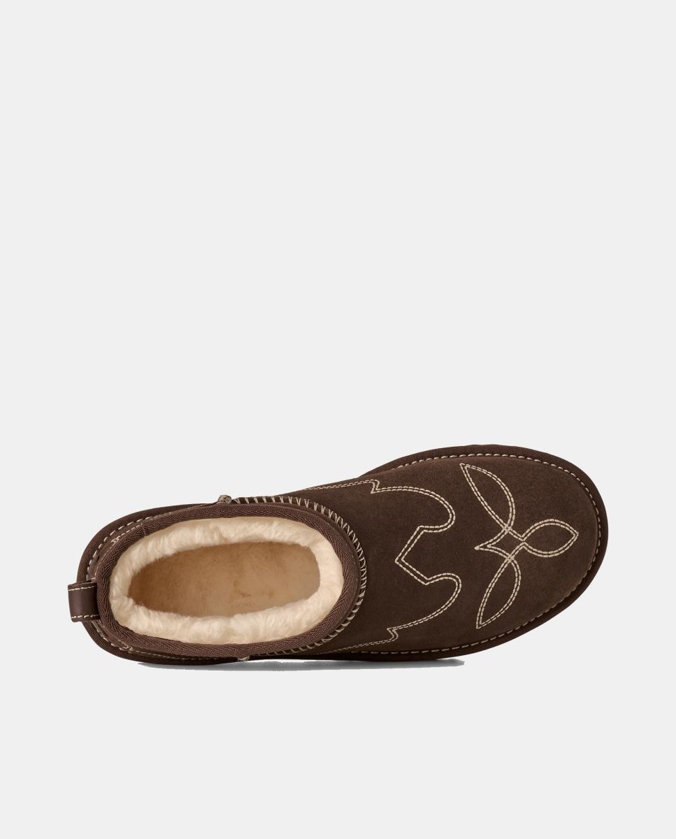Botins Rasos Clássicos Ultra Mini Western Castanho-chocolate-6