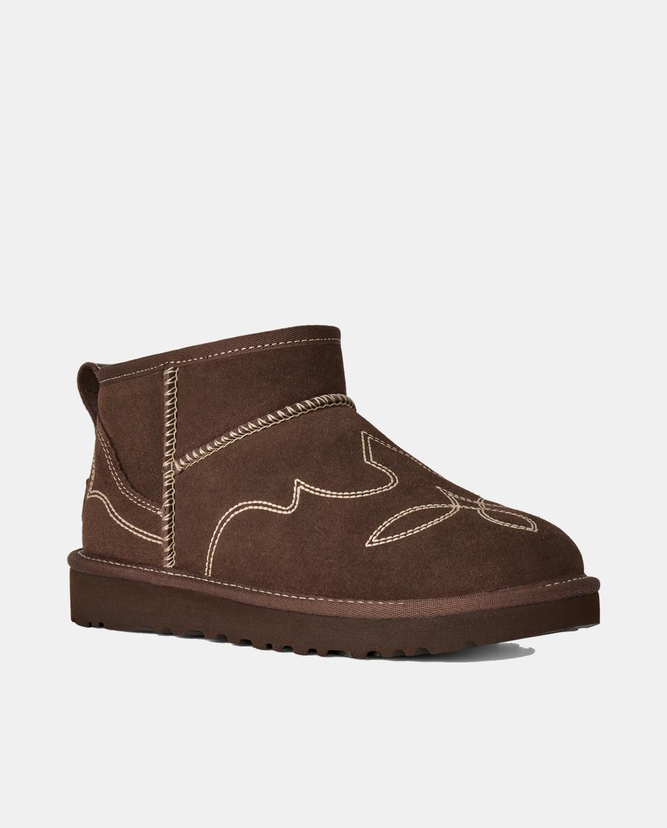 Botins Rasos Clássicos Ultra Mini Western Castanho-chocolate-7
