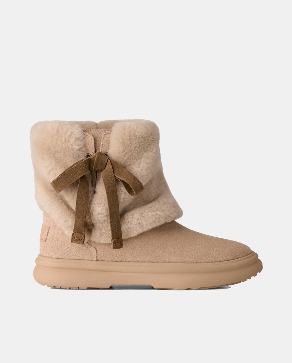 Imagen 0 de Bota plana après city  de mujer Beige