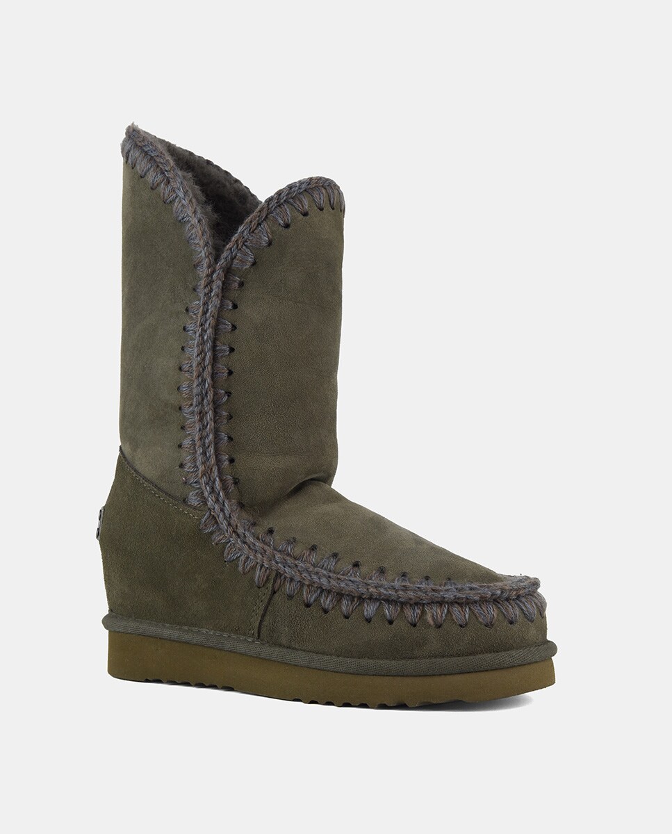 Bota mujer piel tacon cuña interna · Mou · El Corte Inglés