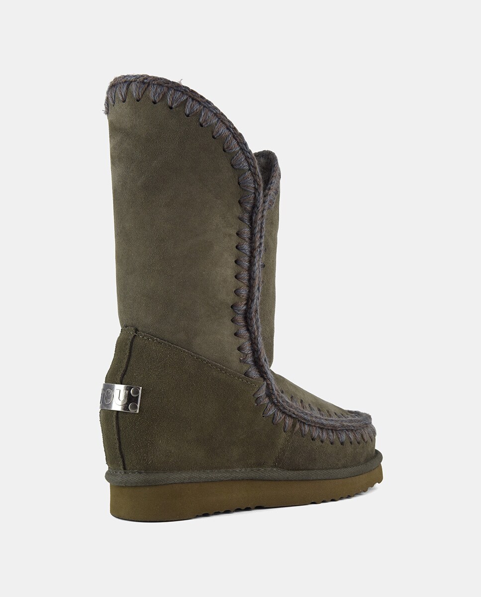 Bota mujer piel tacon cuña interna · Mou · El Corte Inglés