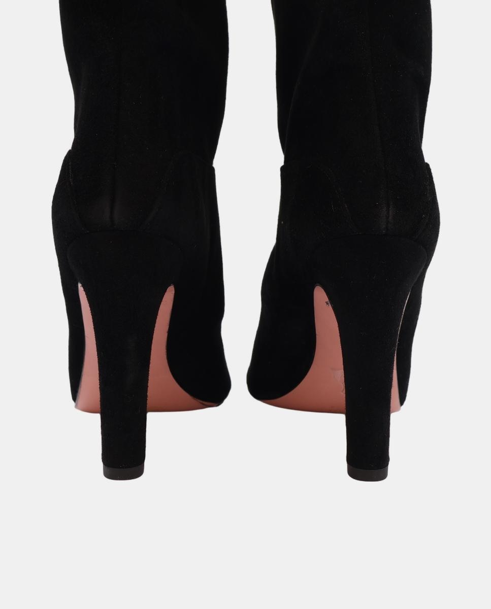 Botas Altas de Camurça - Preto Preto-2