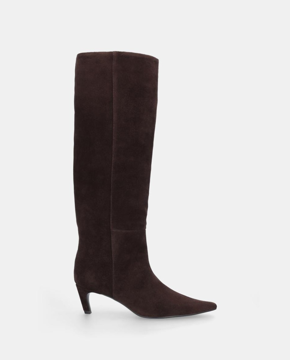 Imagem 0 de Botas em Croute com Salto Forrado