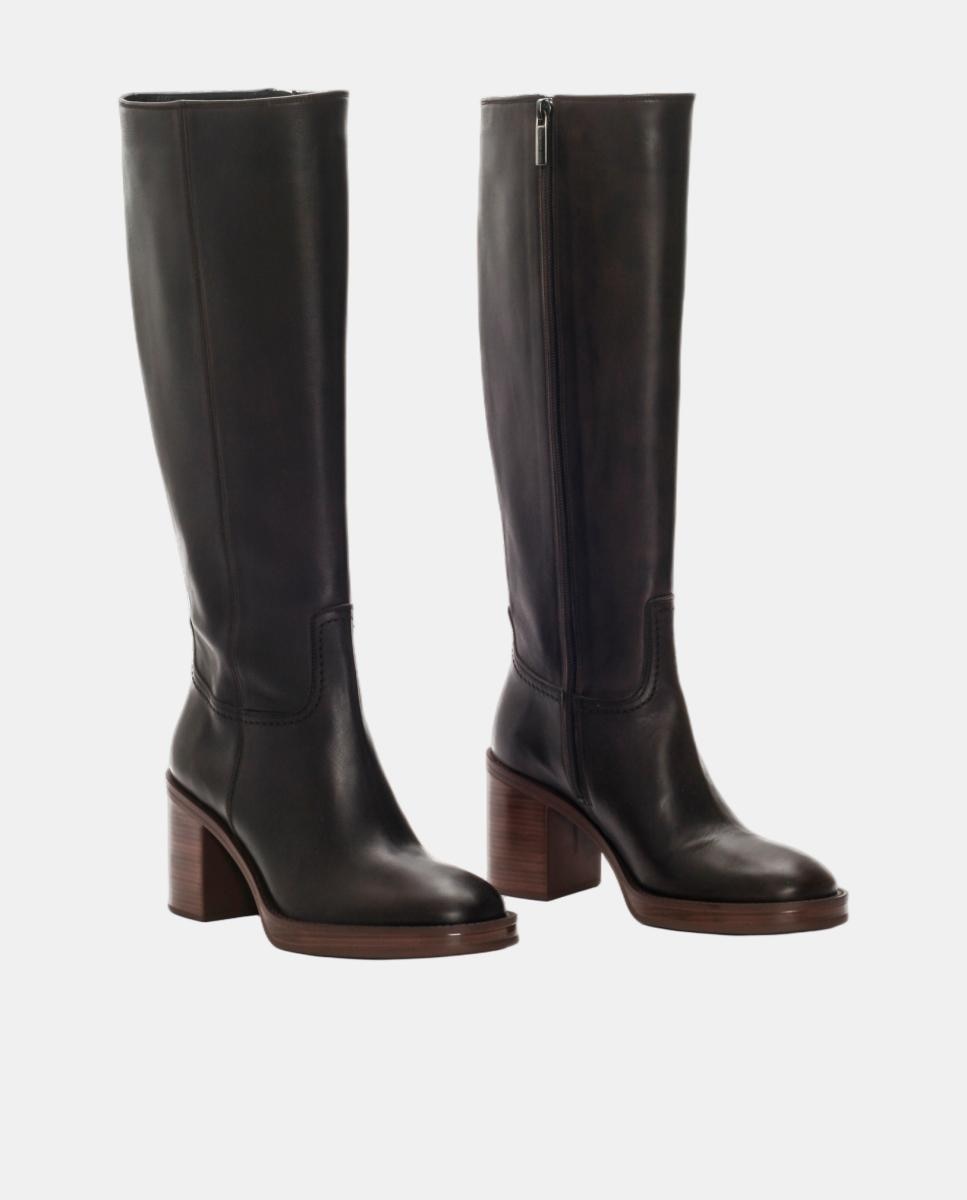 Bota mujer Mabel en piel - Pons Quintana - Marrón oscuro Marrón oscuro-2