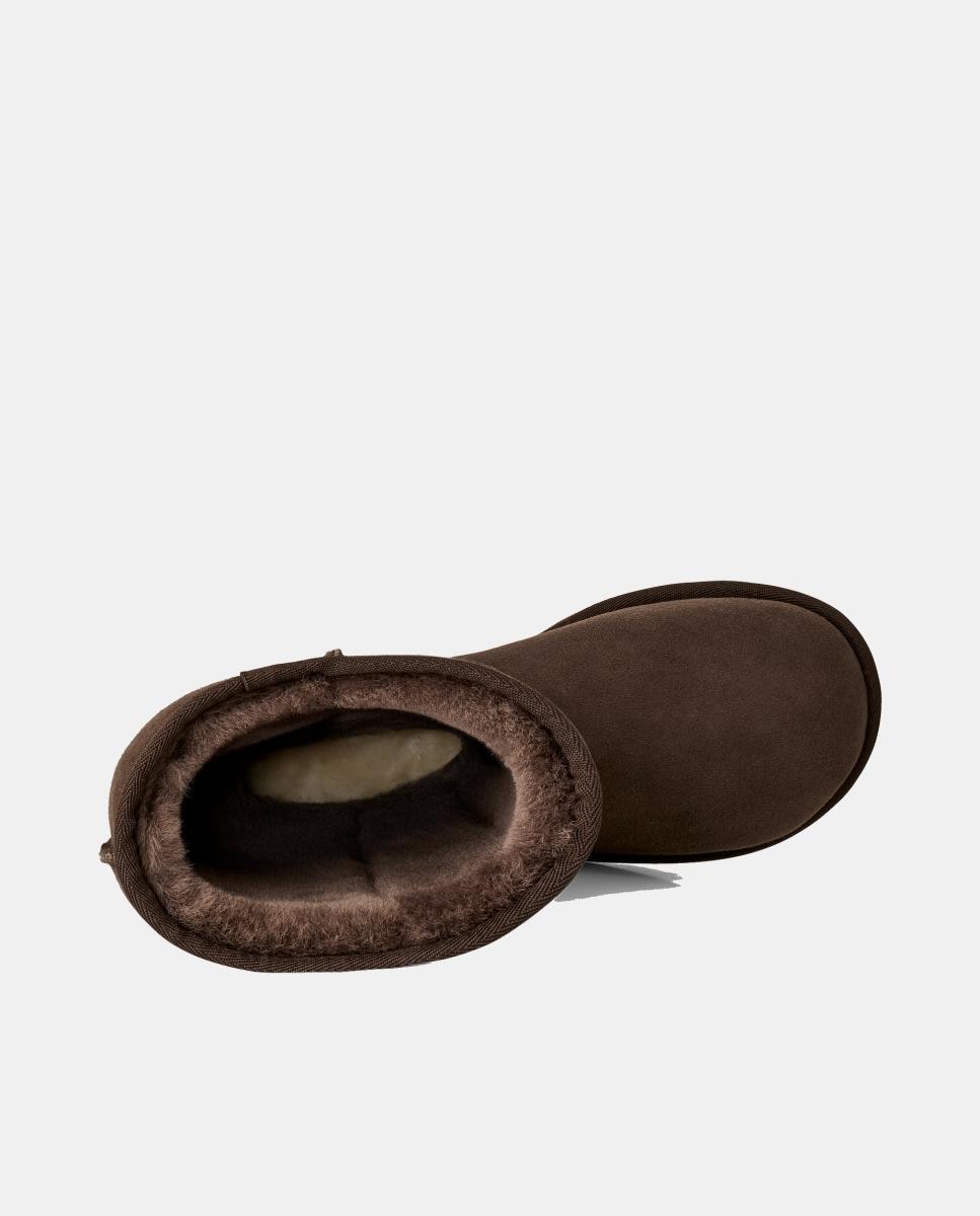 Botas Rasas Forradas em Pelo Ultra Tall Castanho-chocolate-2