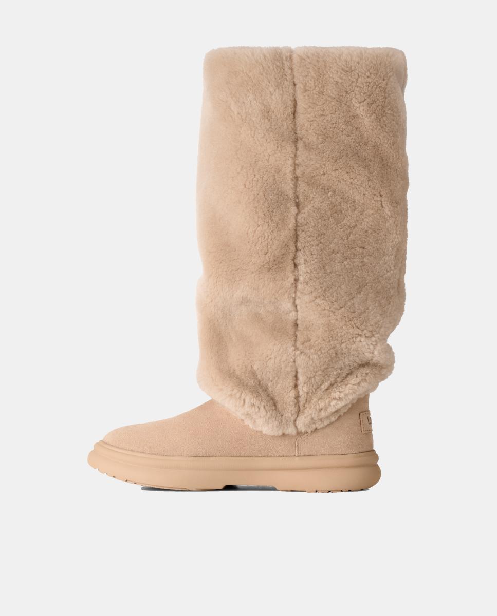 Botas Rasas Après City Tall Bege-4