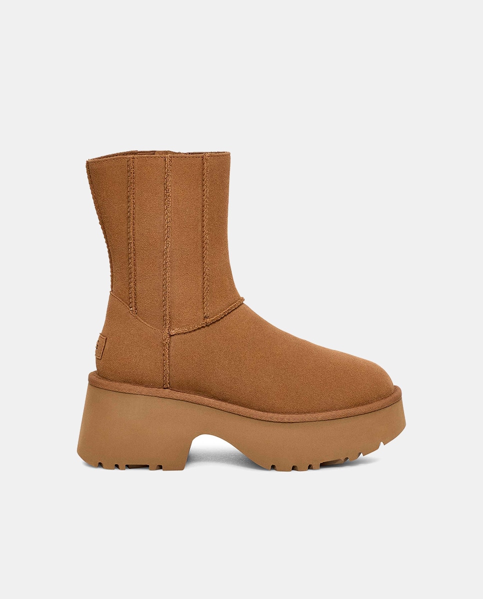 Botas Classic New Heights com Costura Dupla Camel-1