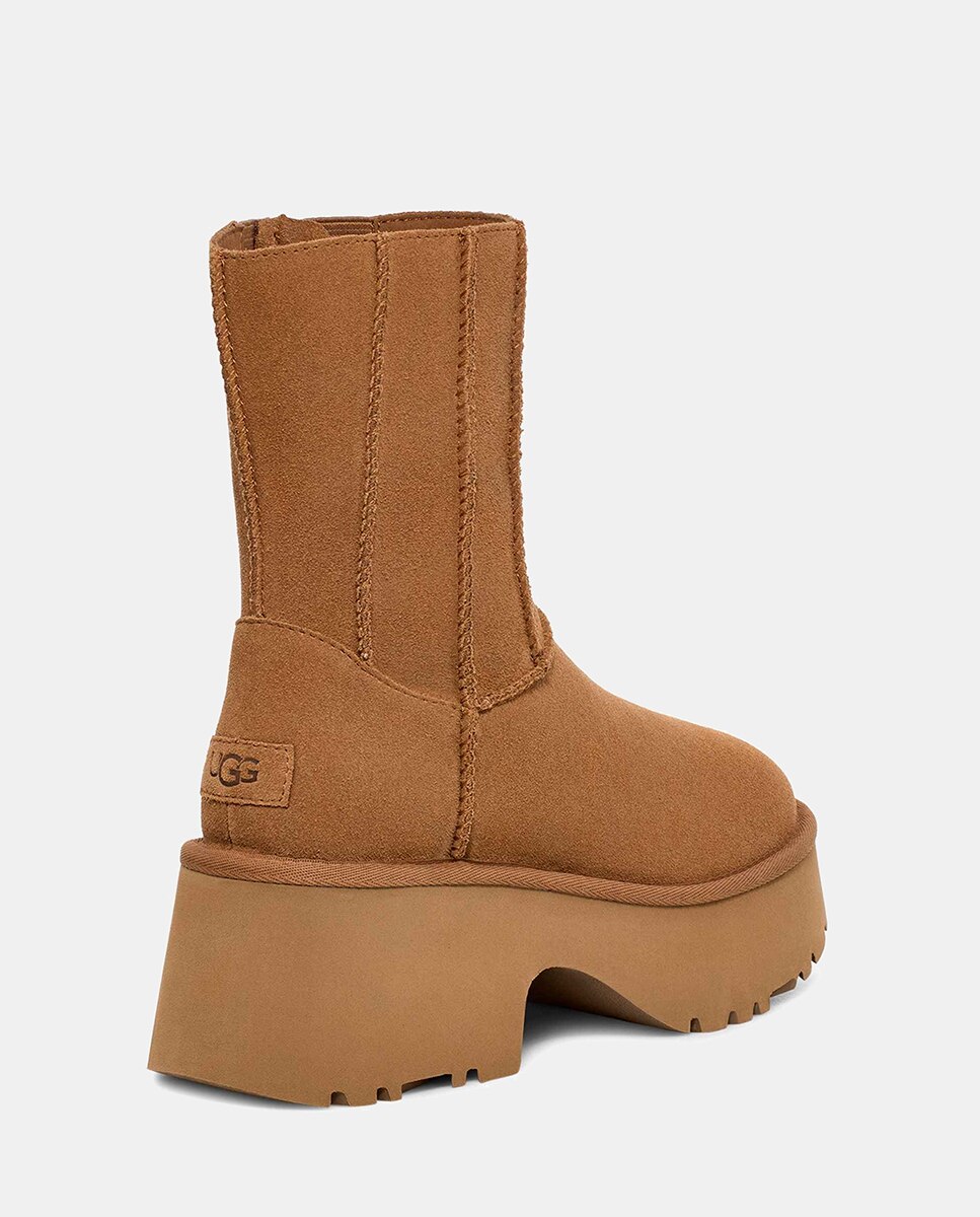 Botas Classic New Heights com Costura Dupla Camel-4
