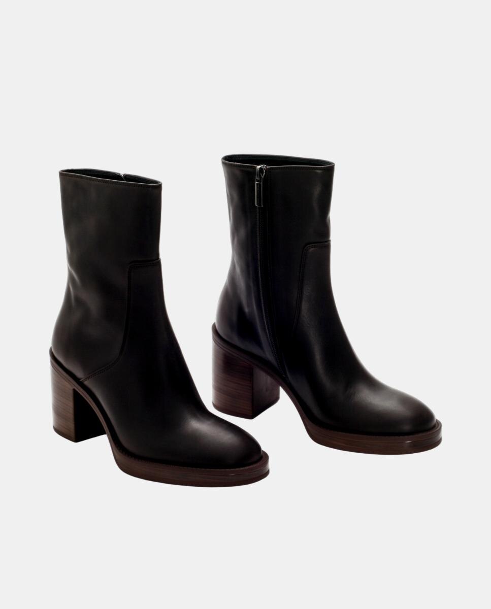 Botin mujer Mabel en piel - Pons Quintana - Marrón oscuro Marrón oscuro-2