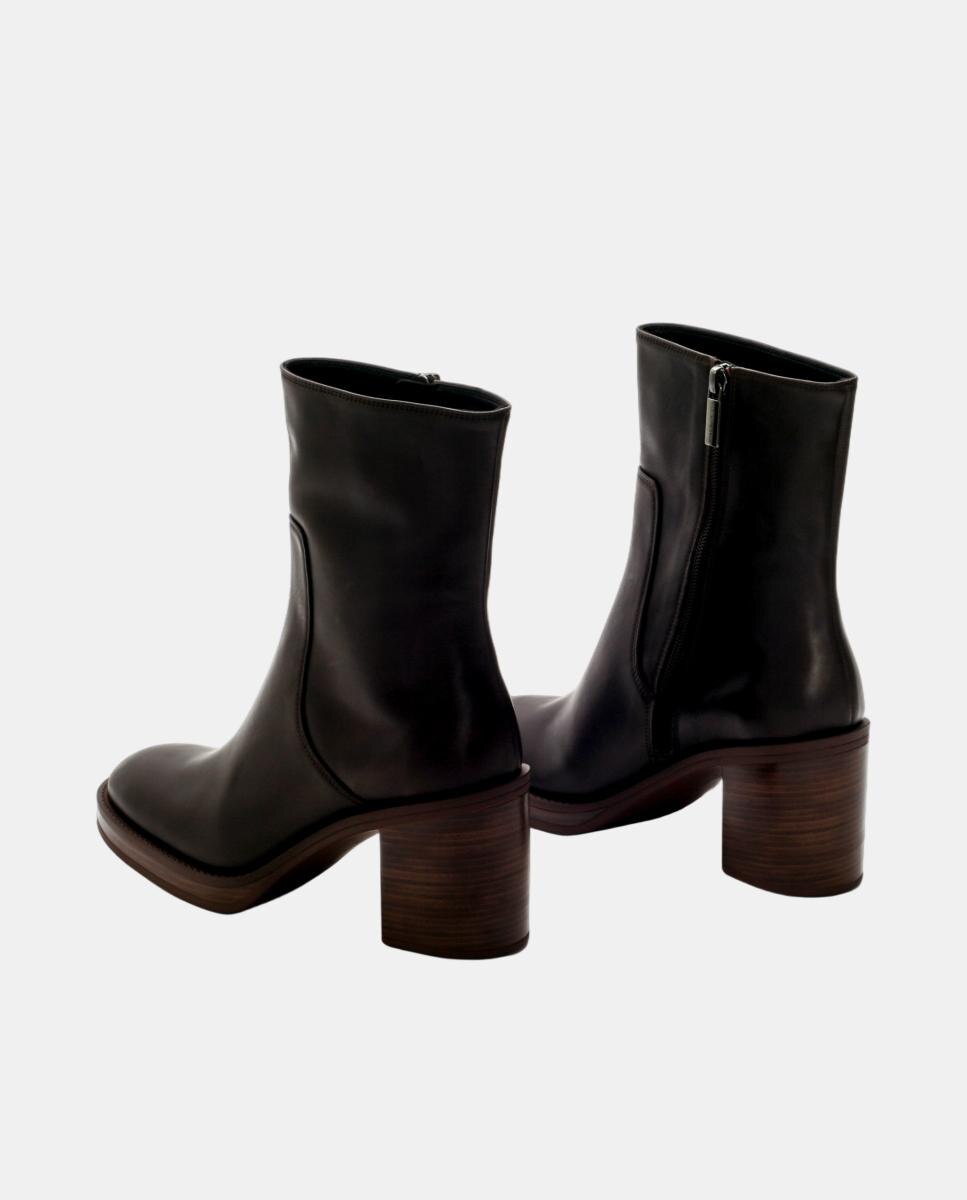 Botin mujer Mabel en piel - Pons Quintana - Marrón oscuro Marrón oscuro-3
