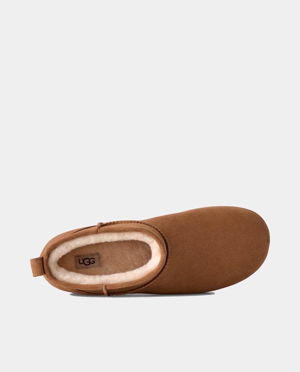 Botins de Salto Clássicos Forrados em Pelo Mini Enwrap Couro-6
