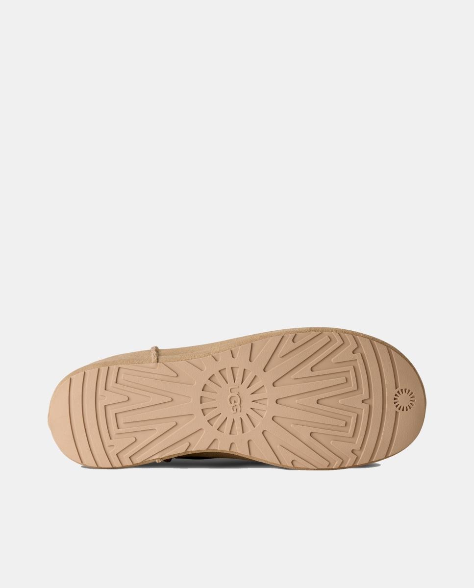 Botins de Salto Clássicos Forrados em Pelo Mini Enwrap Bege-5
