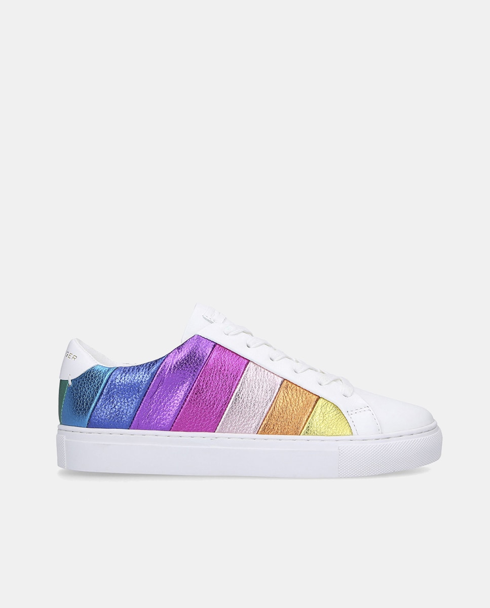 Imagem 0 de Sapatilhas Laney Stripe em Pele Metalizada