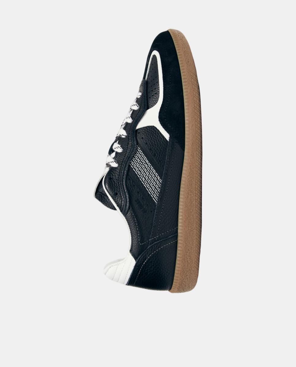 Tb.490 Sapatilhas de Couro - Preto/Branco Grain Preto-7