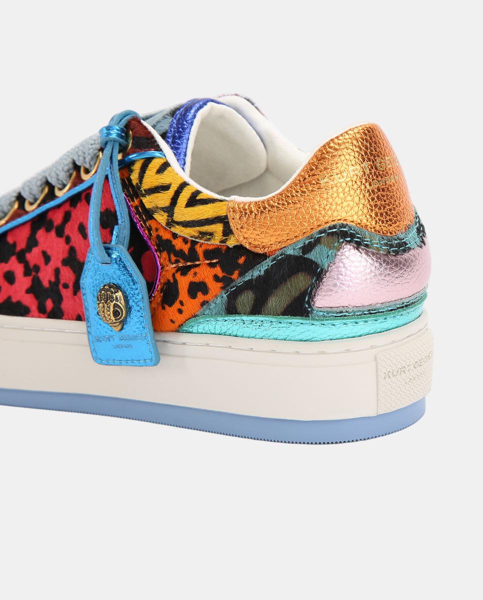 Sapatilhas Southbank Tag em Pele Estampada com Animal Print Multicolor-3