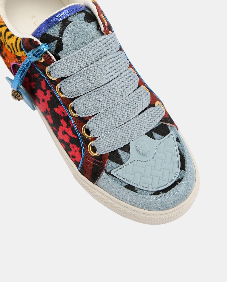 Sapatilhas Southbank Tag em Pele Estampada com Animal Print Multicolor-4