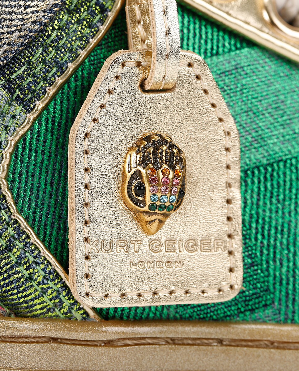 Sapatilhas Southbank Tag com Mistura de Texturas Verde Musgo-5