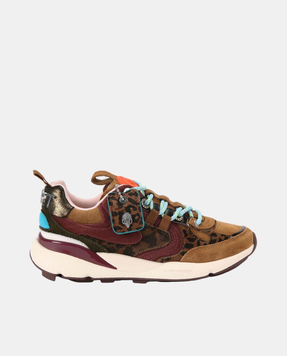 Sapatilhas Desportivas com Animal Print Castanho-claro-1