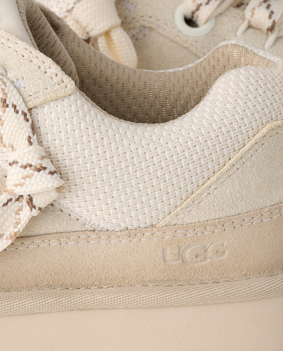 Sapatilhas de Atacadores Lo Lowmel em Pele e com Sola EVA Natural-5