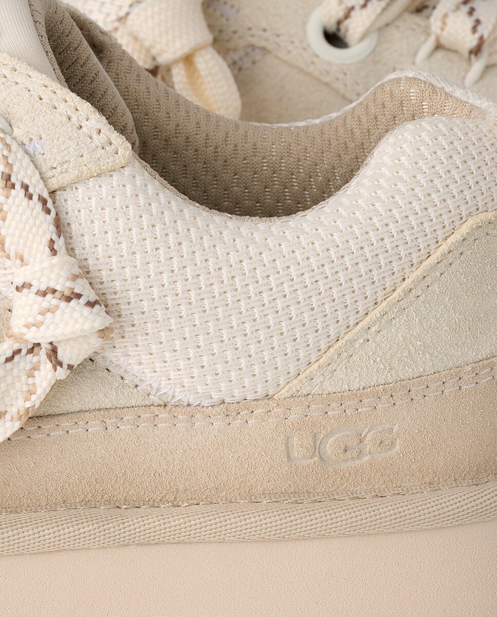 Sapatilhas de Atacadores Lo Lowmel em Pele e com Sola EVA Natural-5