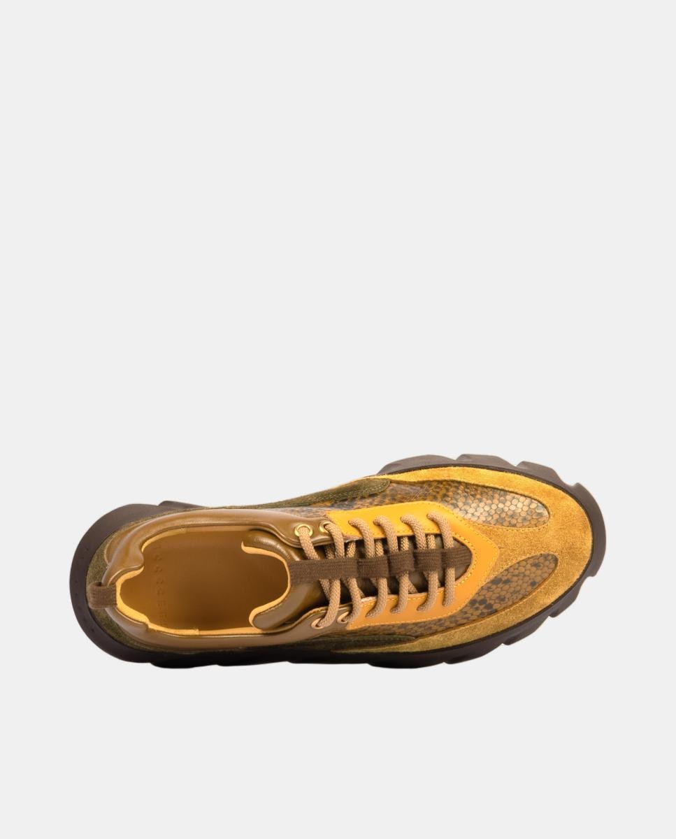 Sapatilhas em Pele com Plataforma Cómoda Multicolor-7