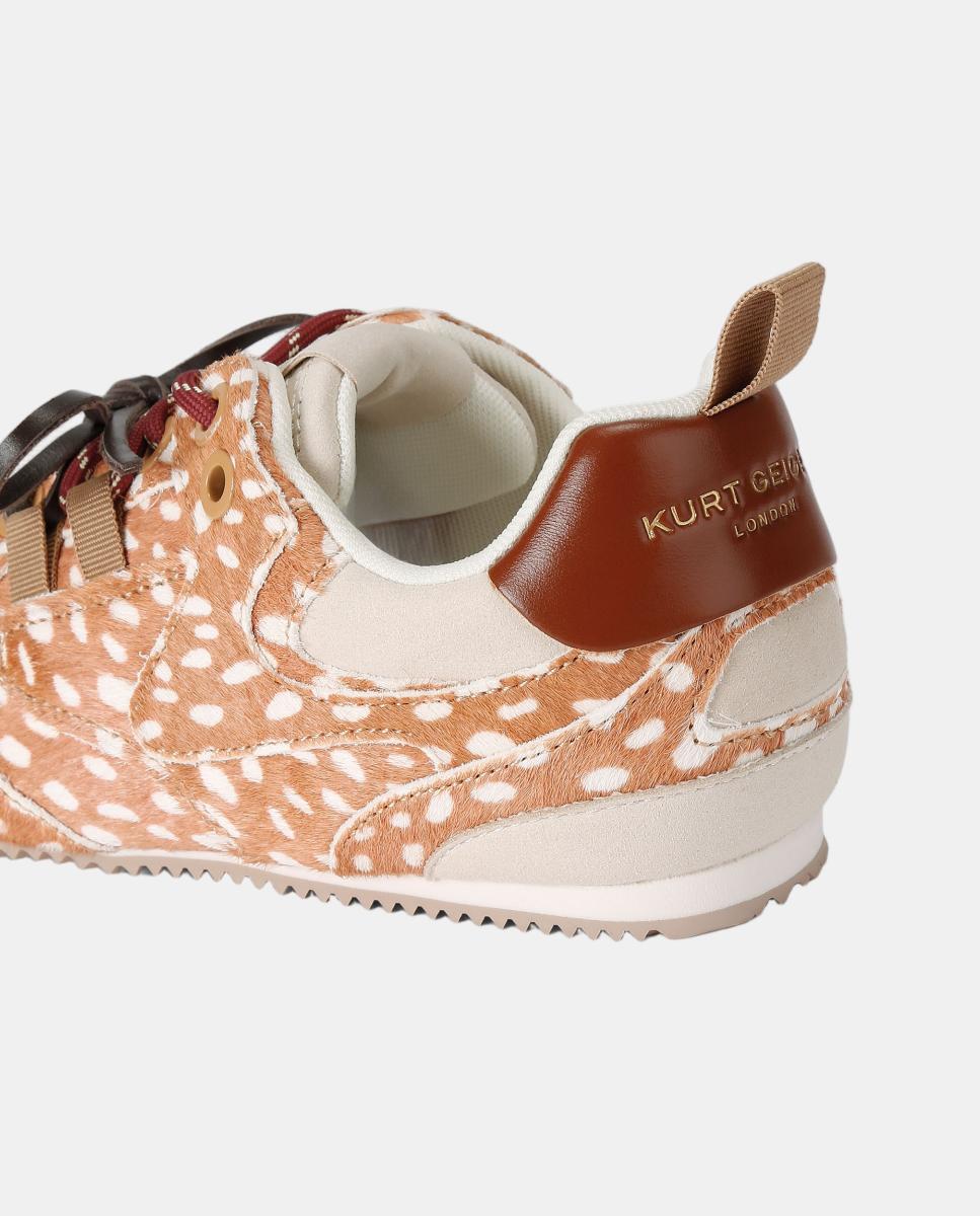 Sapatilhas Desportivas Estampadas com Efeito de Pónei Castanho-claro-3