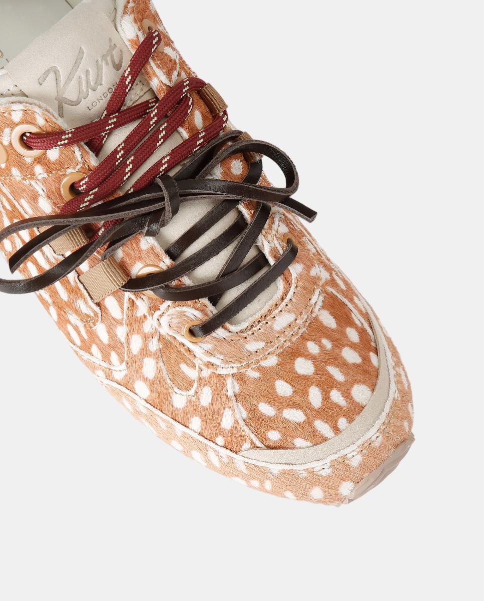 Sapatilhas Desportivas Estampadas com Efeito de Pónei Castanho-claro-4
