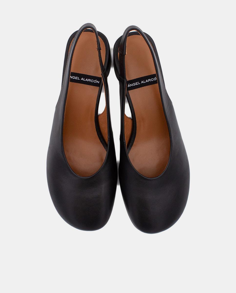 Sapatos Tipo Mules com Salto Preto-4