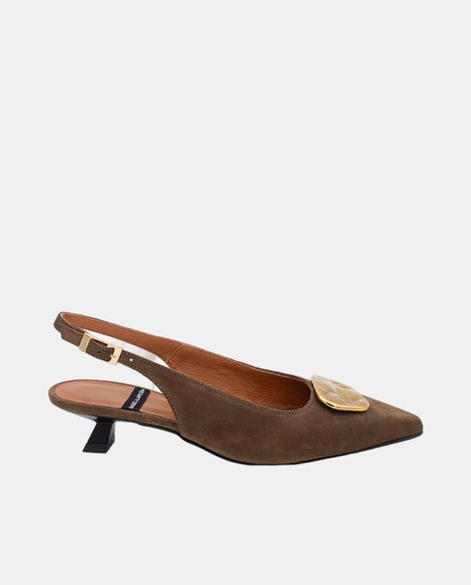 Imagem 0 de Sapatos Tipo Mules com Salto