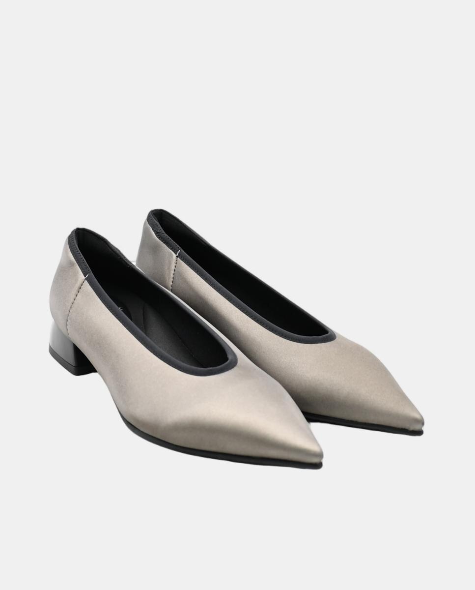 Sabrinas de Material Elástico Prata-2