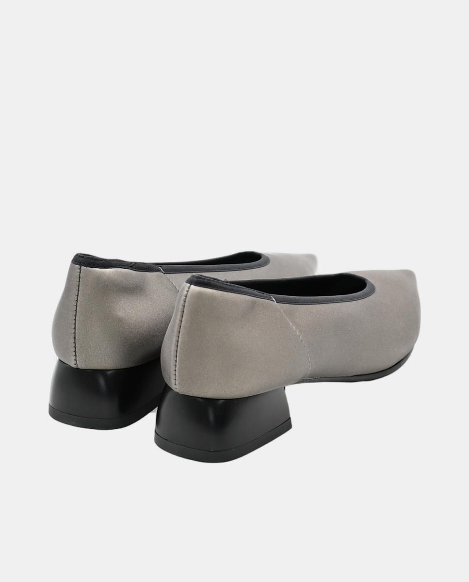 Sabrinas de Material Elástico Prata-3