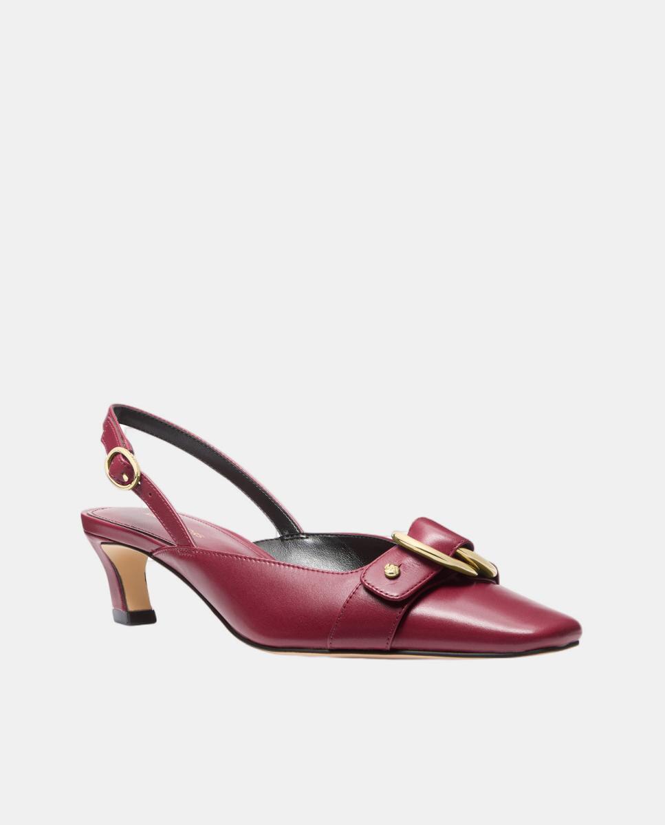 Sapatos Tipo Mules Jaden Kitten Vermelho/Grená-2