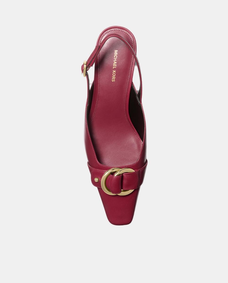Sapatos Tipo Mules Jaden Kitten Vermelho/Grená-4