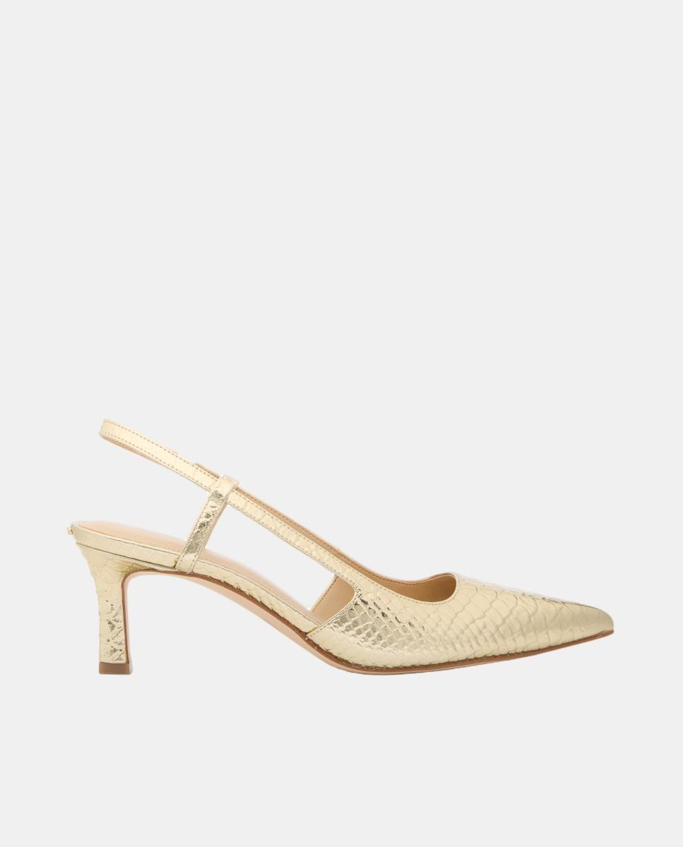 Sapatos Tipo Mules Alora Mid Ouro-1