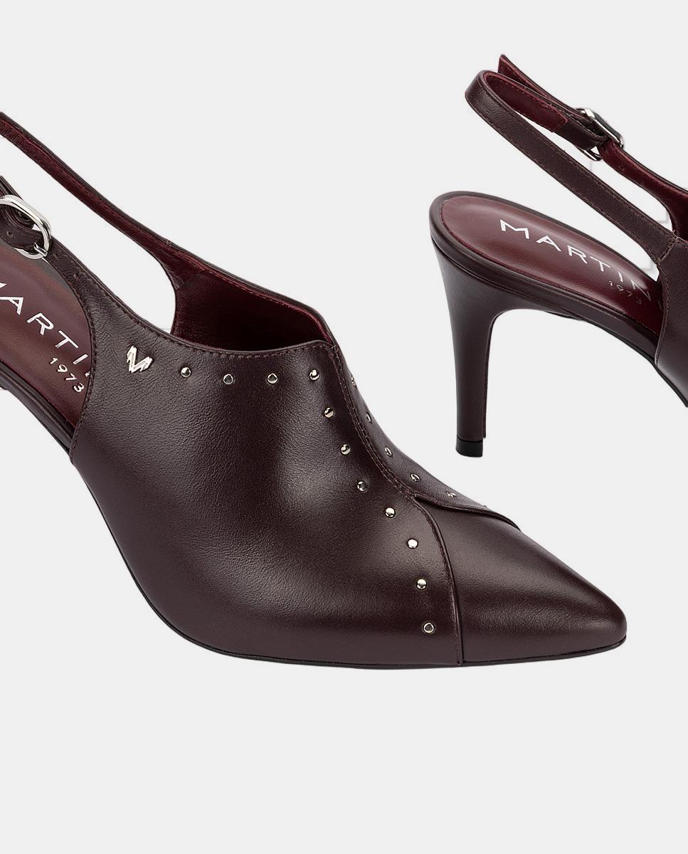 Sapatos de Salto "Elegant Relax" Vermelho/Grená-2