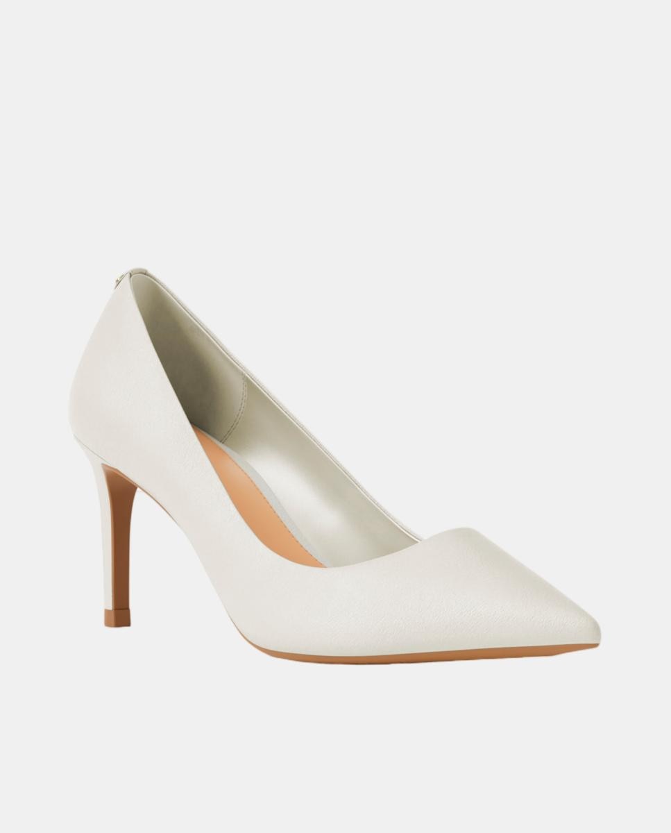 Sapatos de Salto Alina em Pele com Salto de Agulha Branco-marfim-2