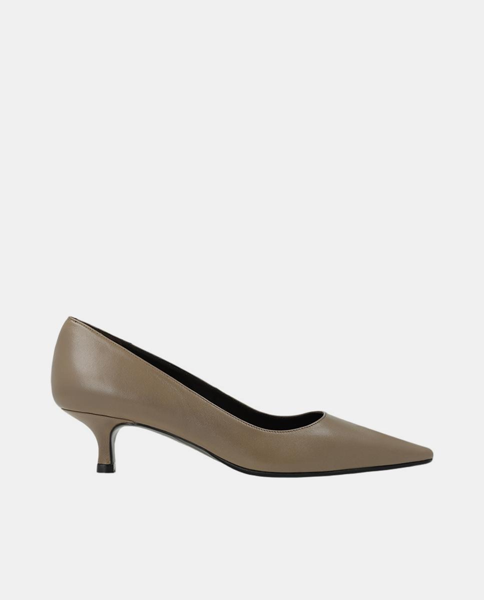 Imagem 0 de Sapatos de Salto em Pele – Cor de Vison