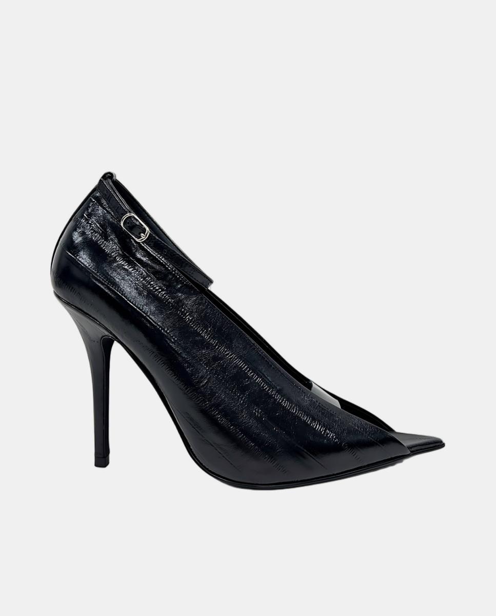 Imagem 0 de Sapatos de Salto em Pele
