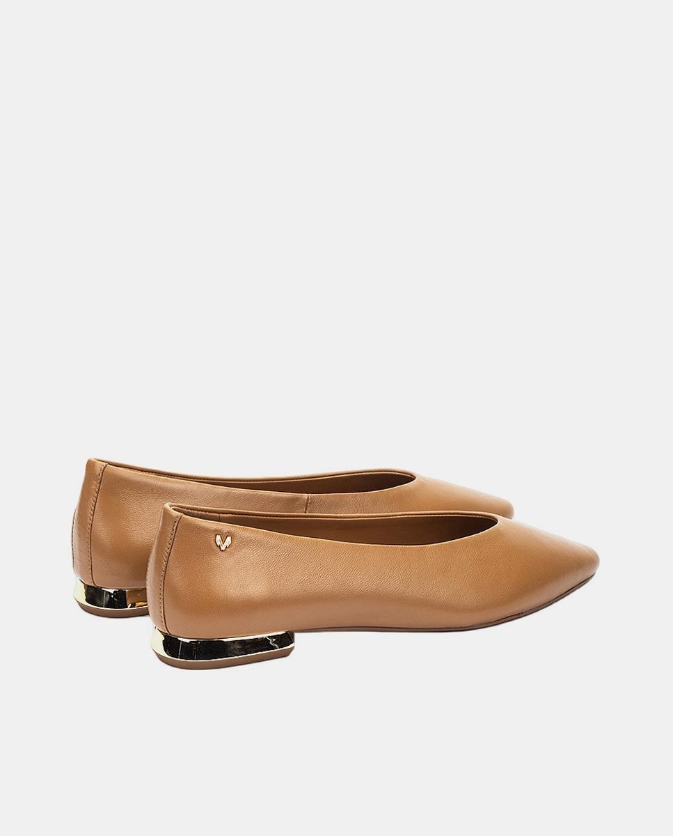 Bailarinas de mujer de piel - Martinelli - Marrón Suave Marrón Suave-3