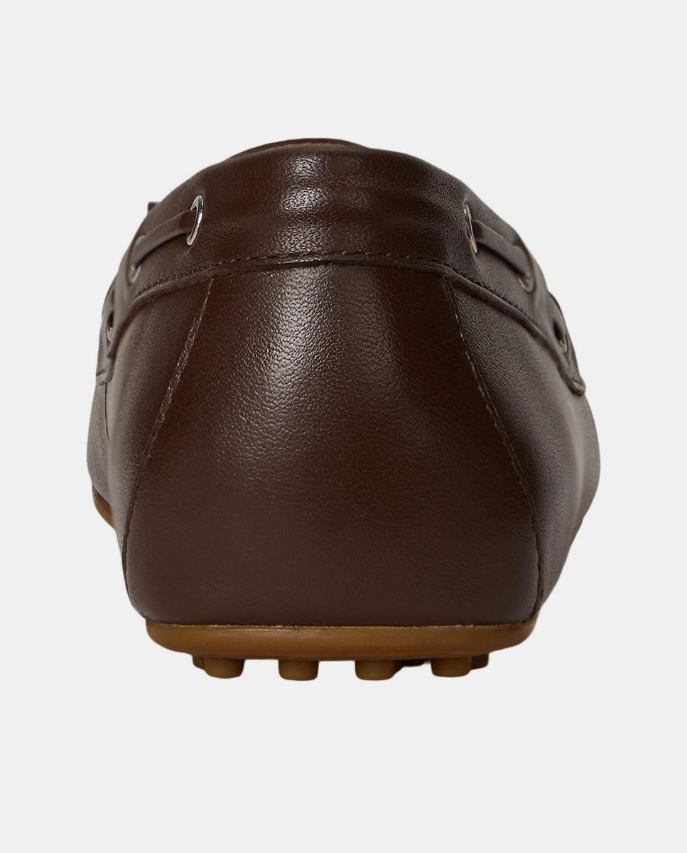 Mocassins Wylie em Pele Castanho-escuro-3