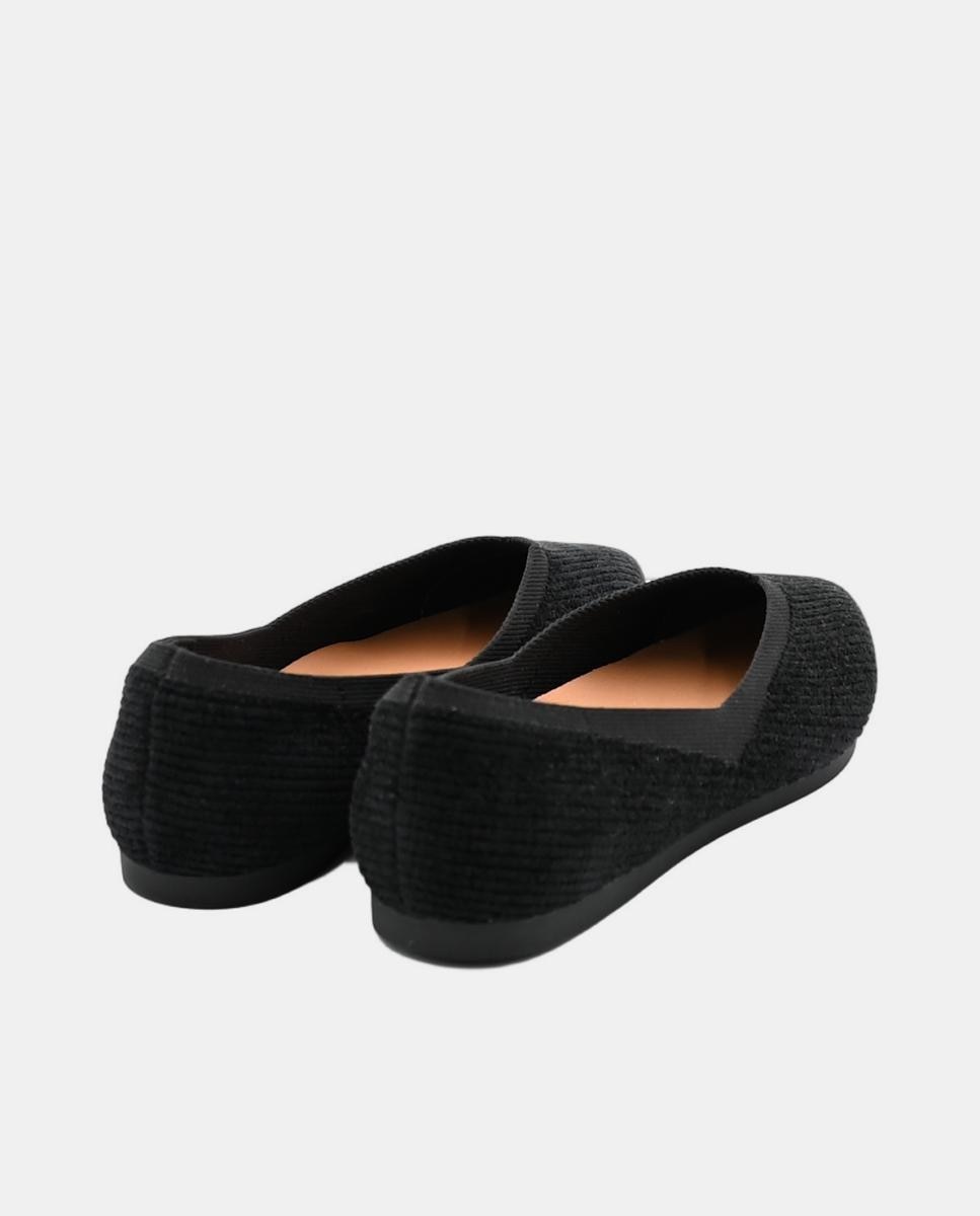 Sabrinas de Material Elástico com Sola Flexível Preto-3