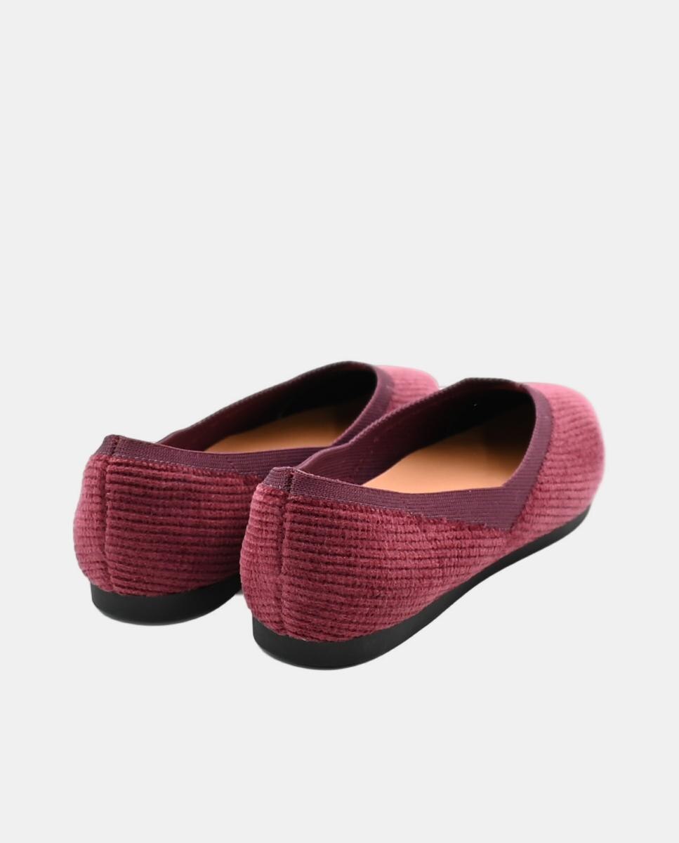 Sabrinas de Material Elástico com Sola Flexível Vermelho/Grená-3