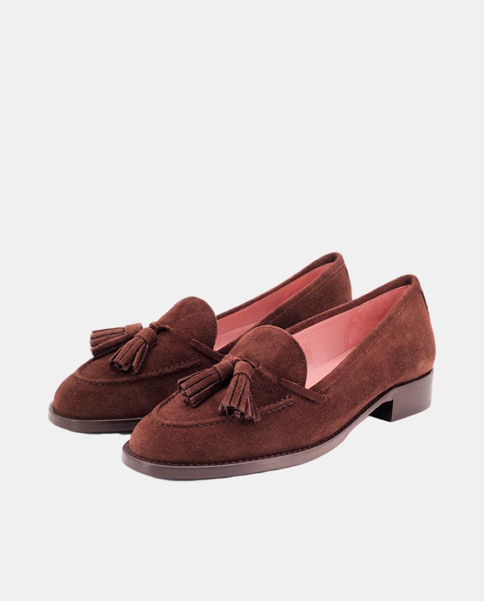 Mocassins em Croute com Borlas Castanho-2