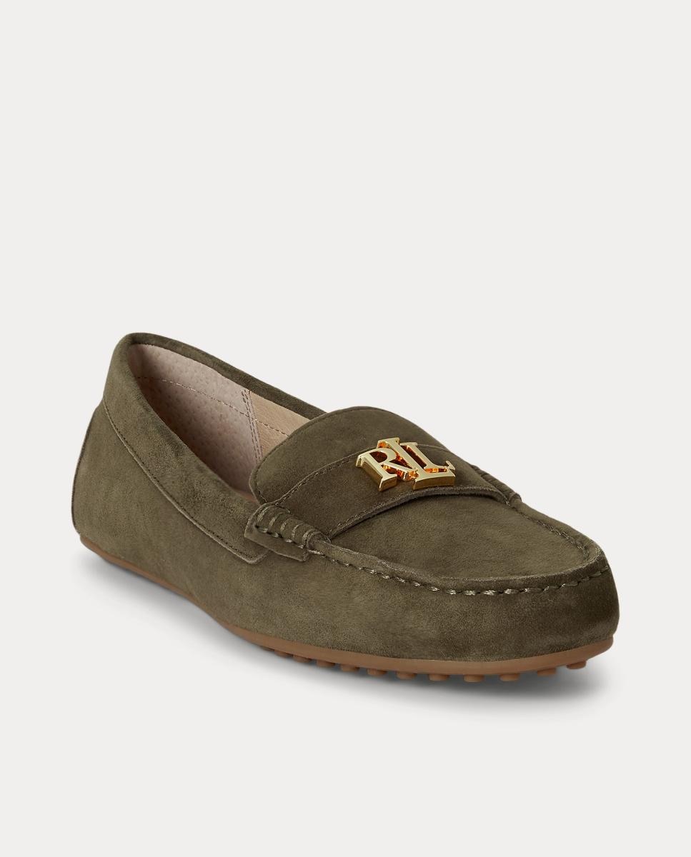 Mocassins Barnsbury em Camurça Verde-escuro-2