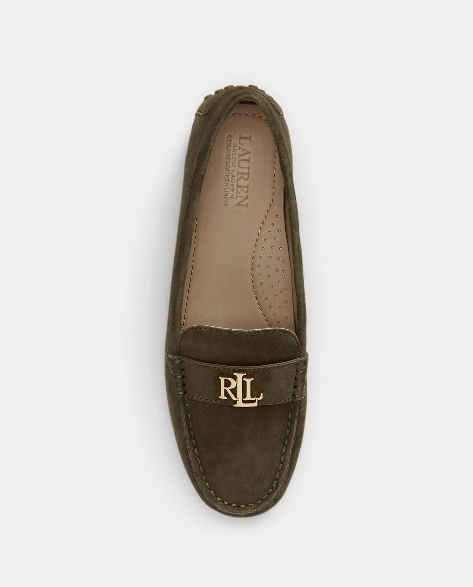 Mocassins Barnsbury em Camurça Verde-escuro-4