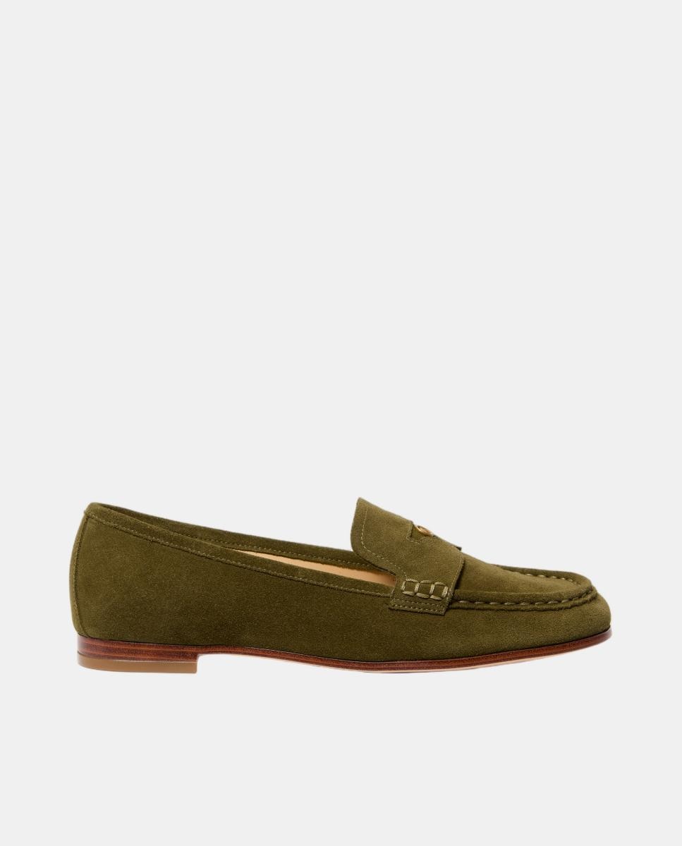 Michael Michael Kors - Mocasiones Jennings de mujer de ante con logo MK.