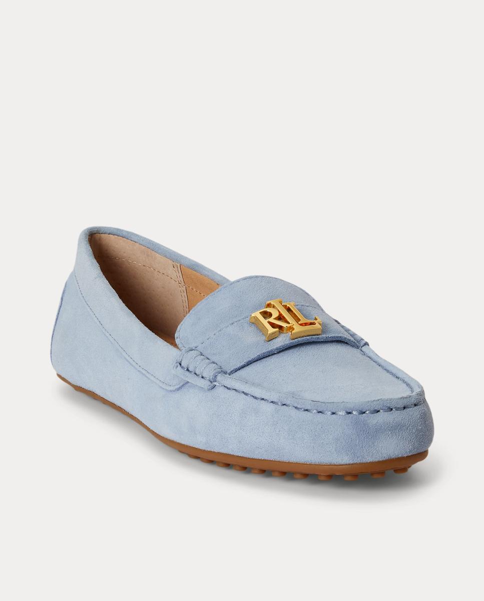 Mocassins Barnsbury em Camurça Azul-claro-2